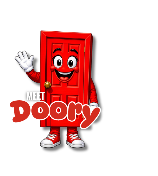 Doory, the A Door of Hope mascot